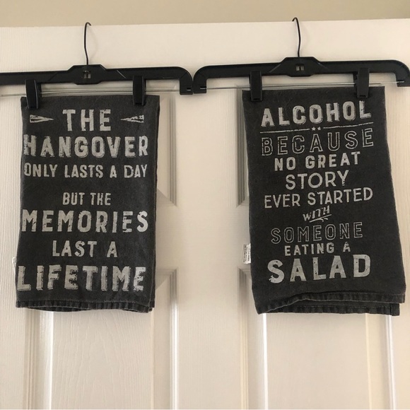 Funny Alcohol Themed Set of Kitchen Towels - Picture 2 of 8